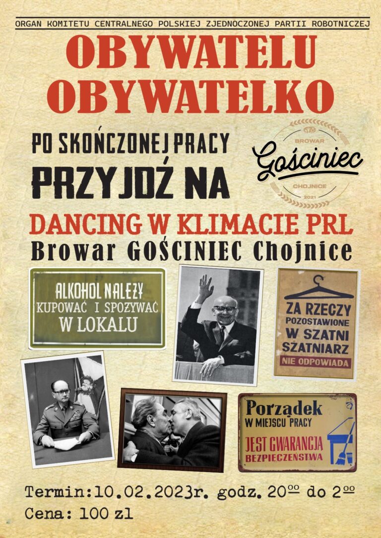 DANCING W STYLU PRL w Browarze Gościniec Chojnice