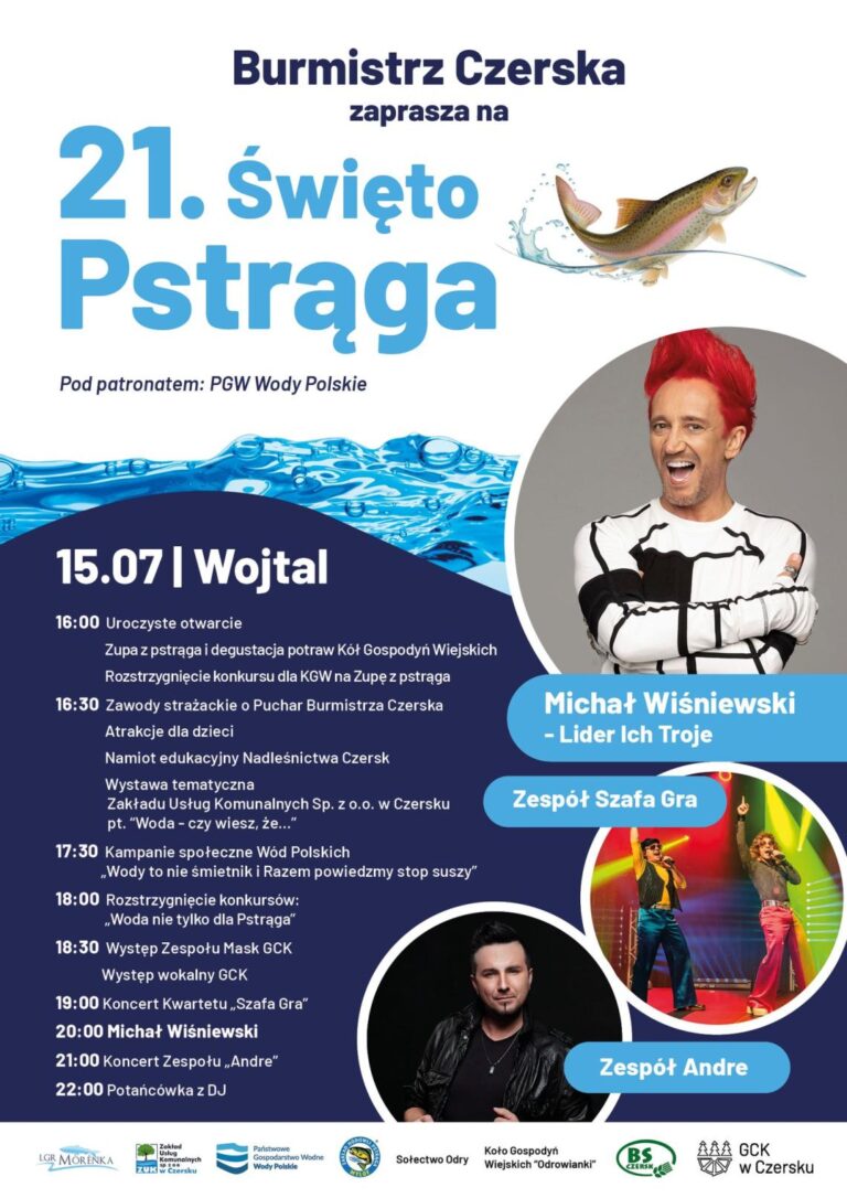 21. Swięto Pstrąga w Wojtalu program