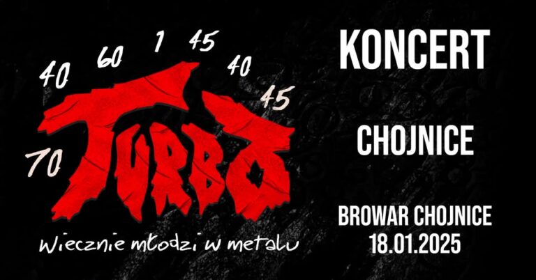 Wiecznie młodzi w metalu - Koncert TURBO w Chojnicach