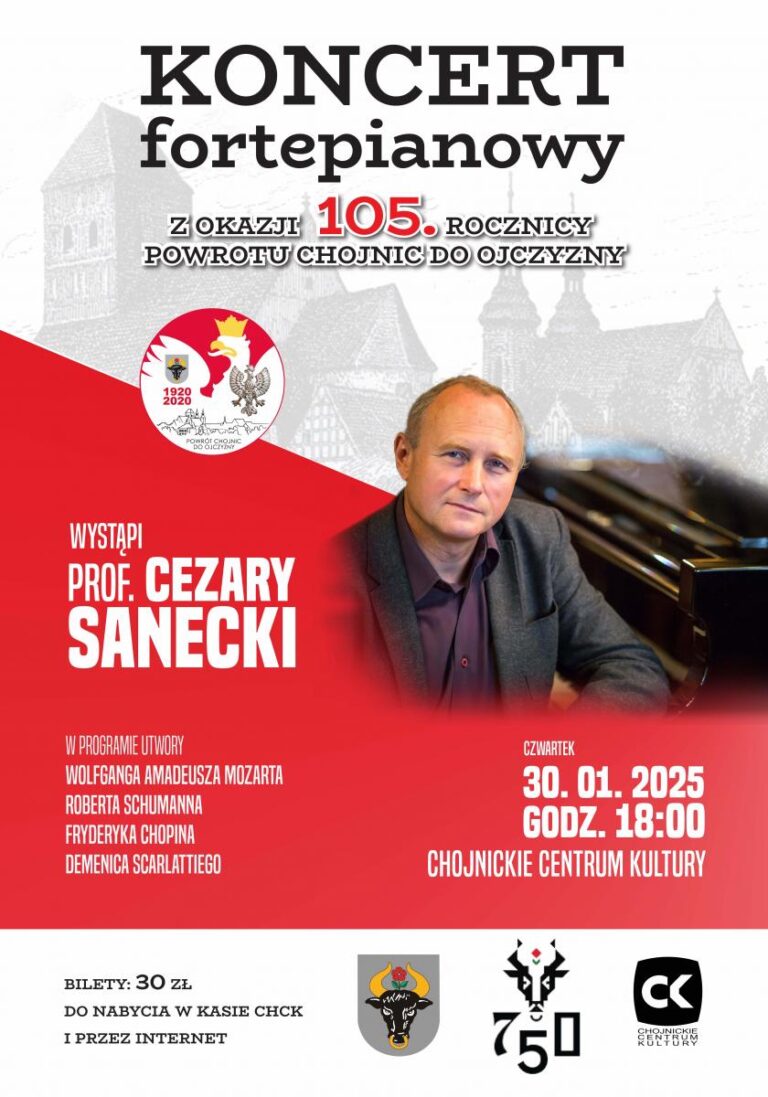 Koncert fortepianowy prof. Cezarego Saneckiego