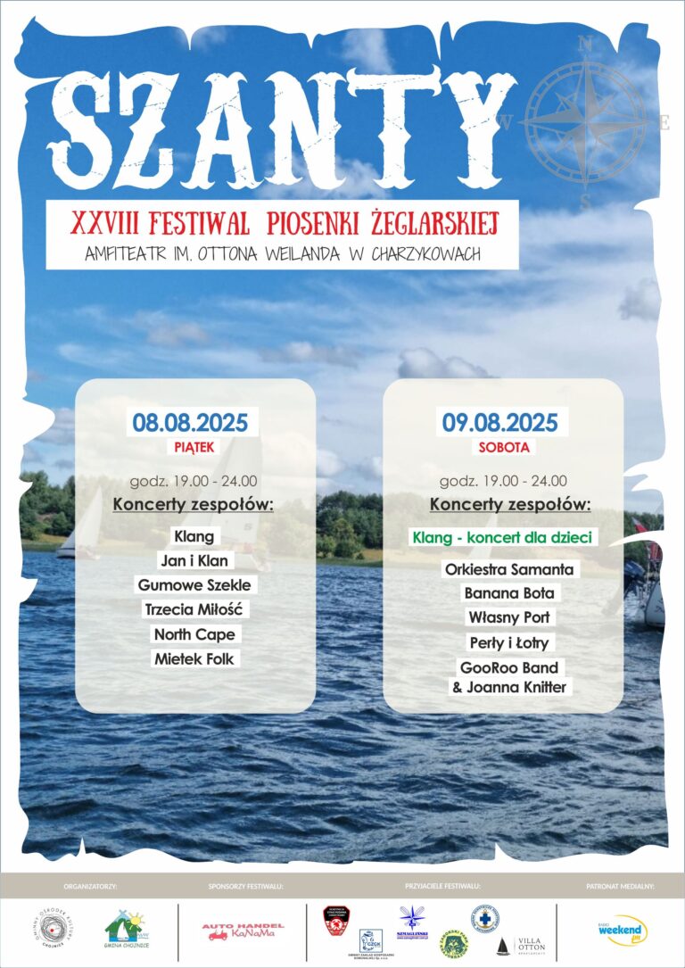 XXVIII Festiwal Piosenki Żeglarskiej w Charzykowach - szanty 2025