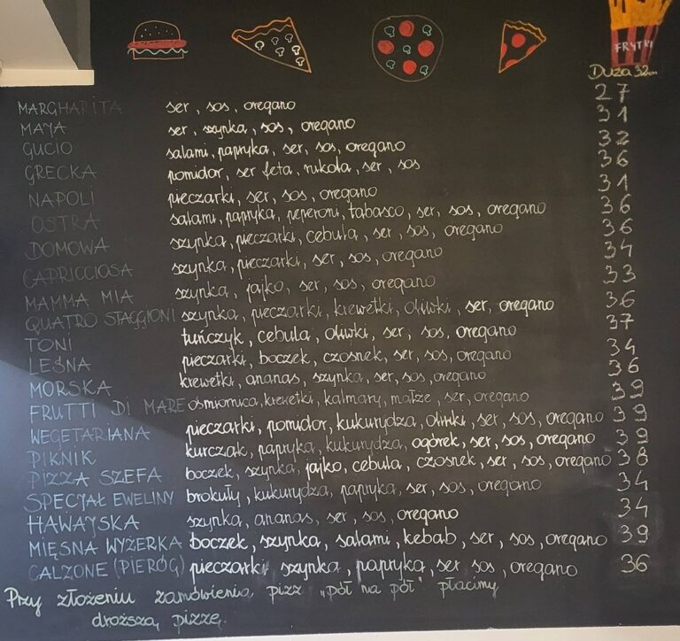 Pizzeria & Kebab Rytel menu - Ceny z dnia 03.01.2026