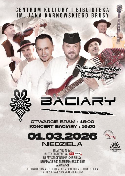 Baciary - koncert w Brusach 2026