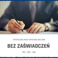 POZYCZKI POD ZASTAW NIERUCHOMOSCI NAWET NA 100 MSC