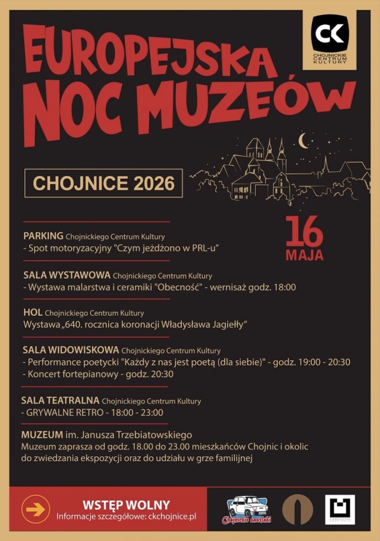 Europejska Noc Muzeów 2026 - program